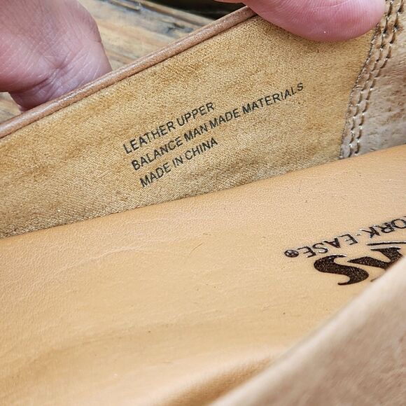 Korks by Kork Ease Women's Size 7.5M Leather Comfort Flats Tan Cap Toe Corpcore - Picture 5 of 10